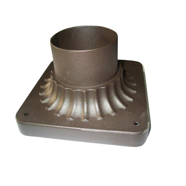 Designers Fountain 5.75in Oil Rubbed Bronze Pier Mount For Outdoor Post Lamps 1916-ORB - main